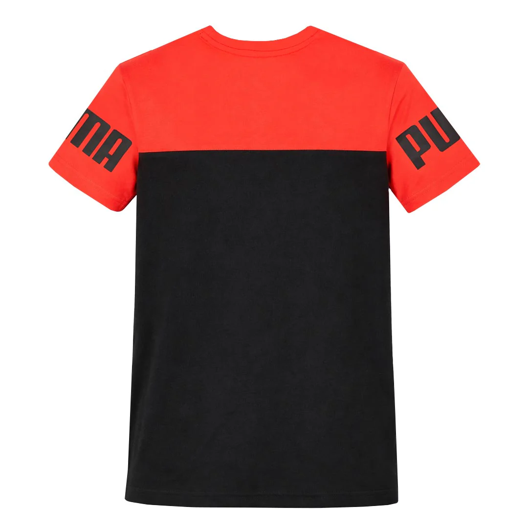 Puma - Kids' (Junior) Colorblocked T-Shirt (PSP25V9T-17049 001) - Image 2