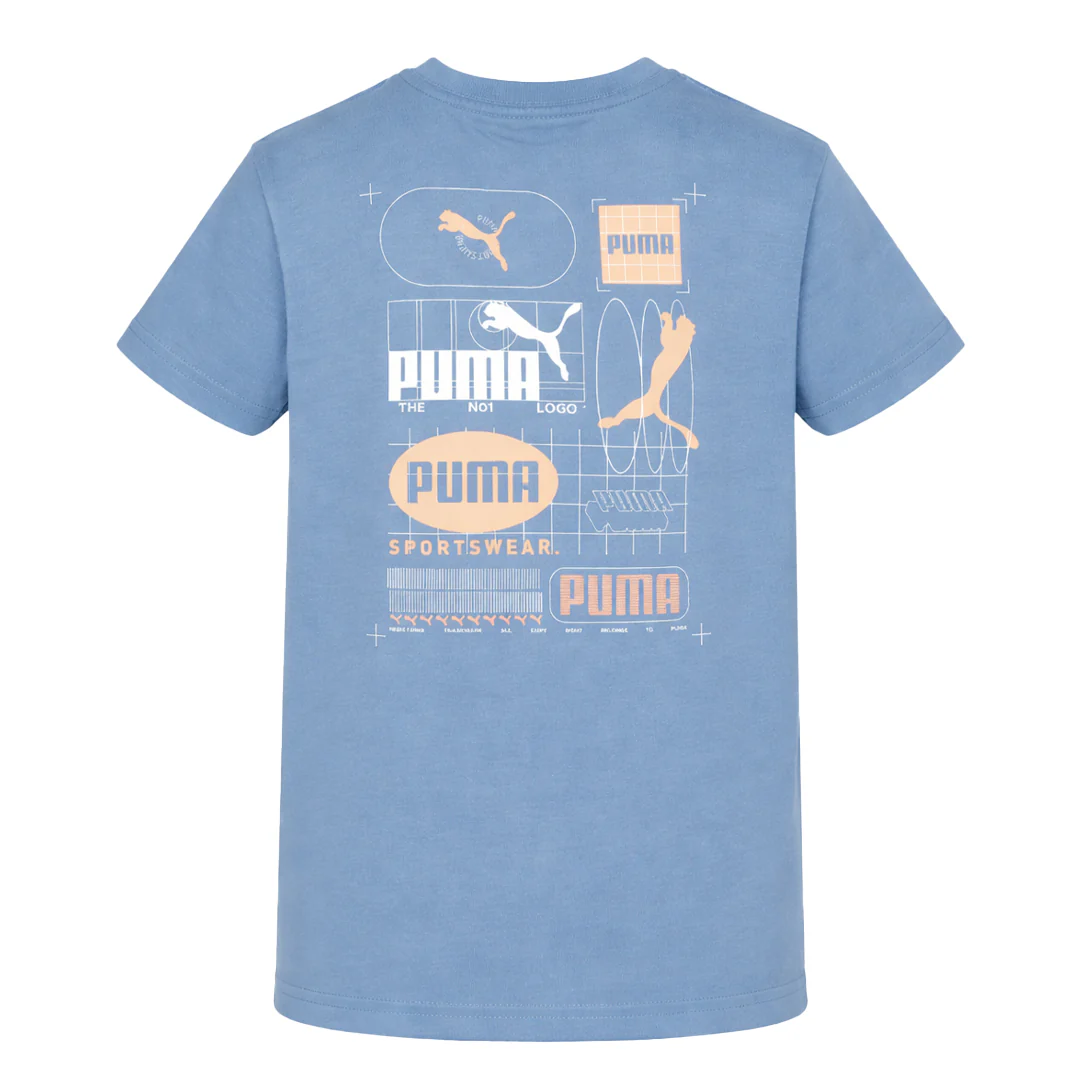 Puma - Kids' (Junior) Tech Pack Graphics T-Shirt (PFA25V9T-18989 443) - Image 2