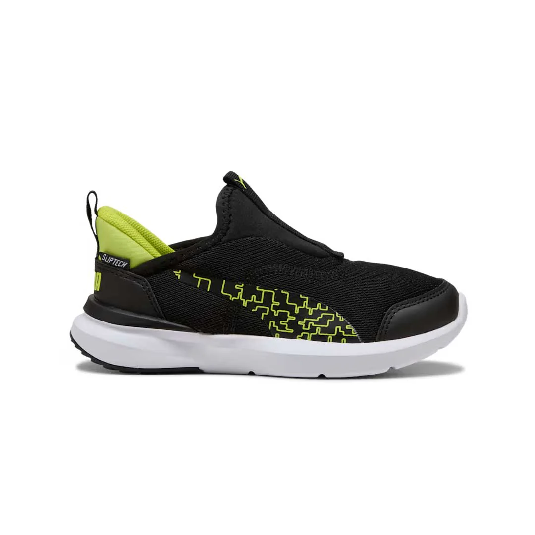 Puma - Kids' (Preschool & Junior) Kruz Profoam Sliptech Cyber Shoes (403218 01)