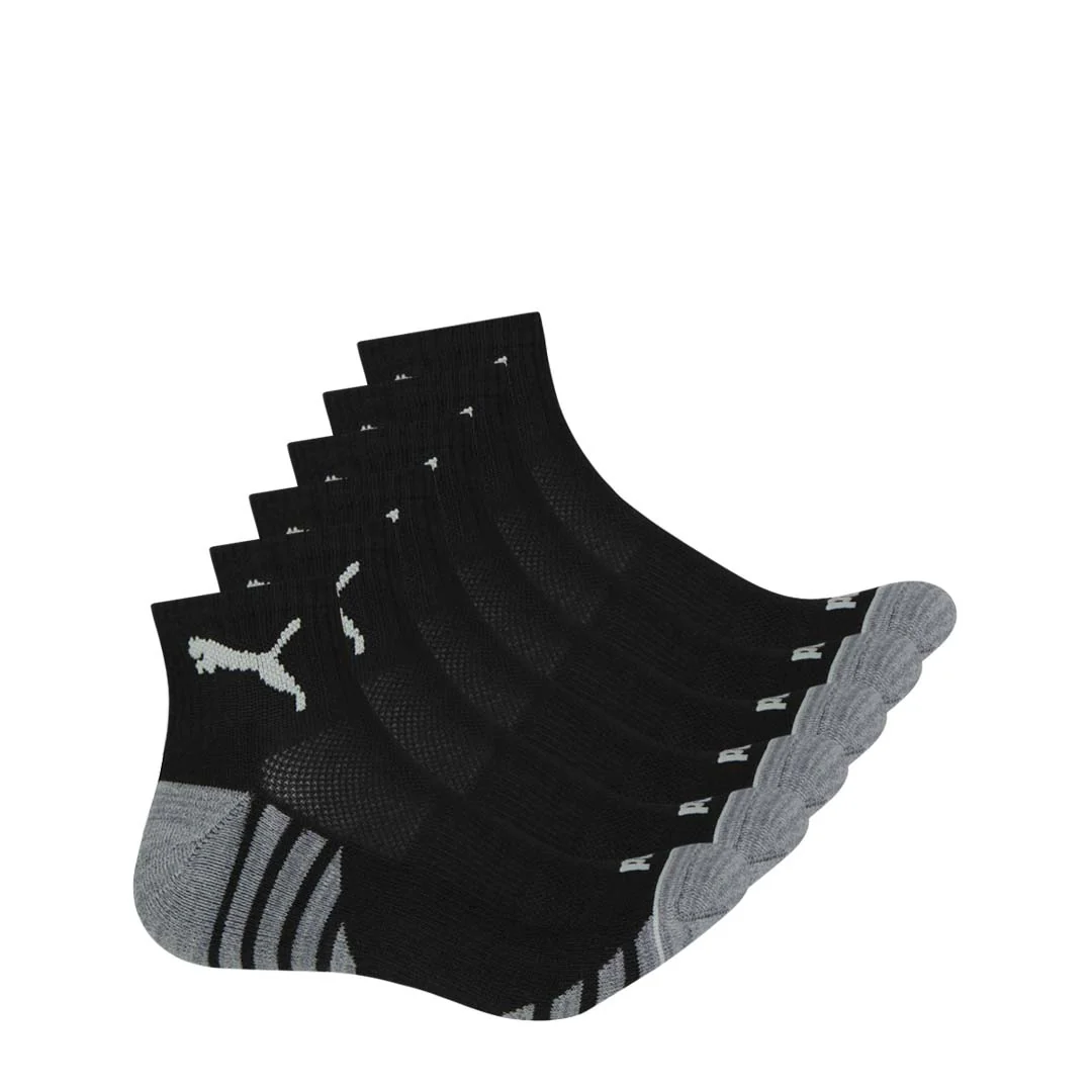 Puma - Men's 6 Pack 1/4 Crew Socks (P602201 009)