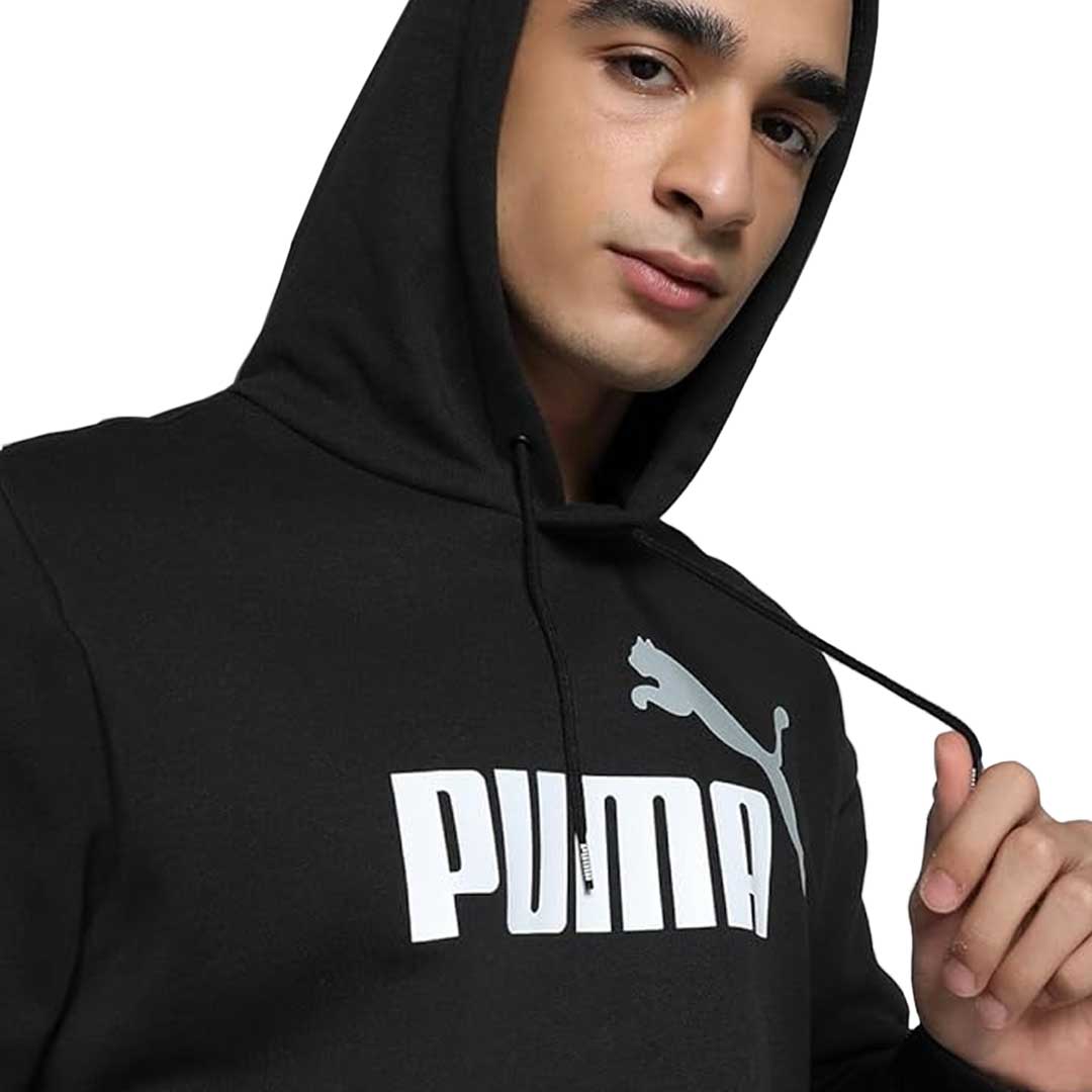 Puma - Men's Essential 2 Colour Big Logo Hoodie (586764 61) - Image 5
