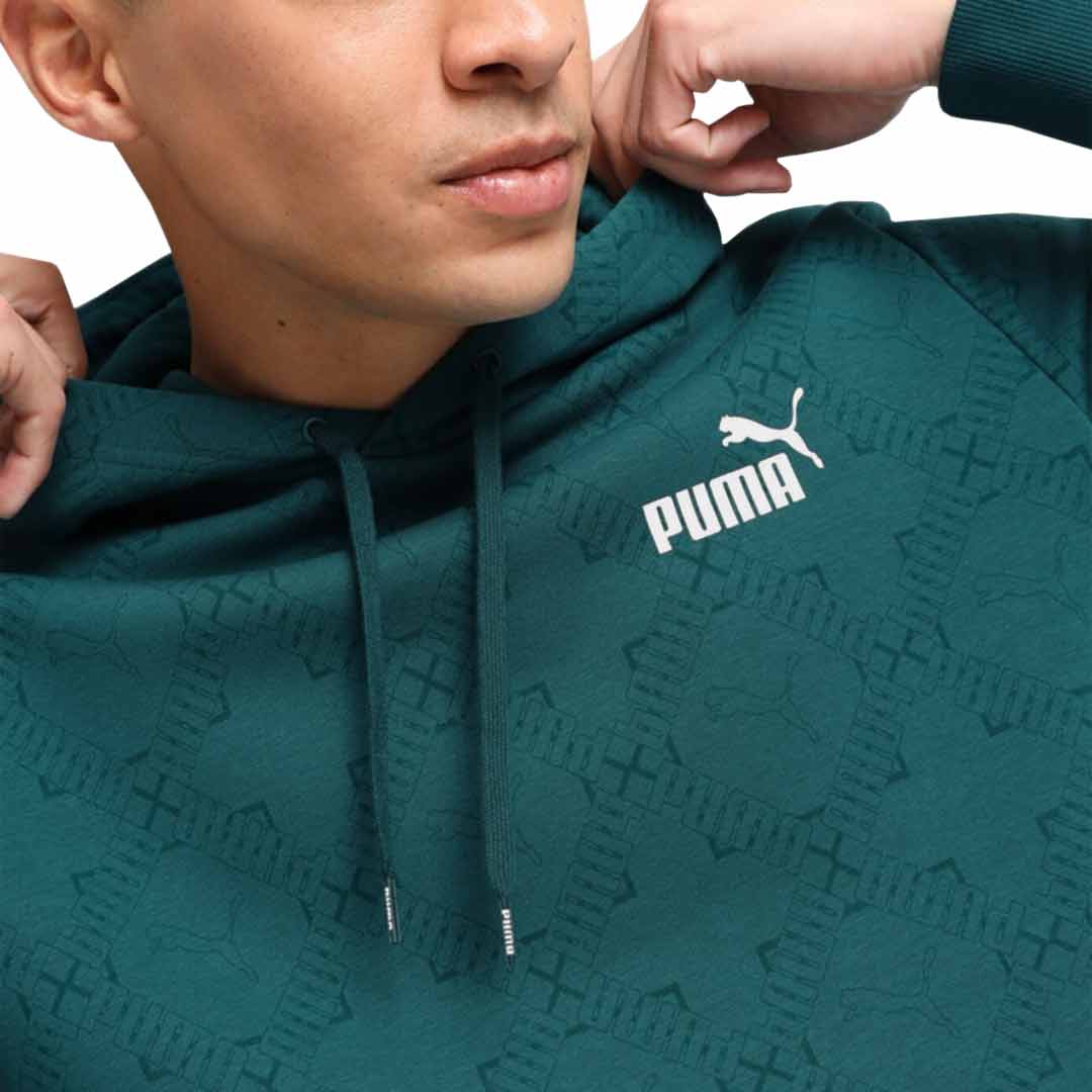 Puma - Men's Logomania All Over Printed Hoodie (683499 22) - Image 3