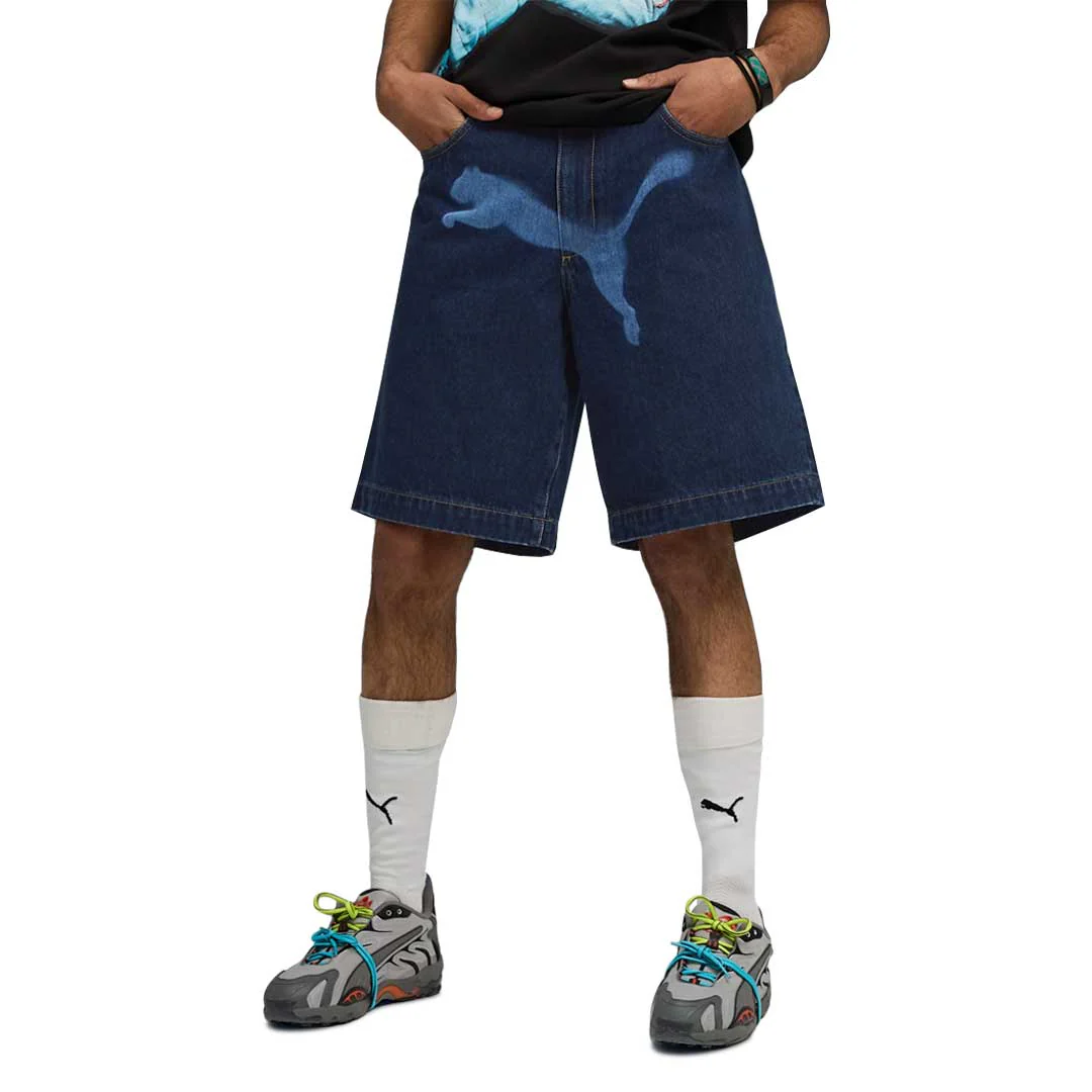 Puma - Men's Puma x A$AP Rocky Denim Shorts (631066 01) - Image 2