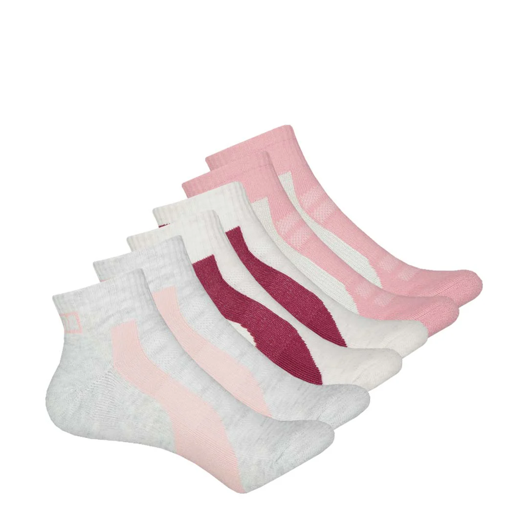 Puma - Women's 6 Pack 1/4 Crew Socks (P602241 281)