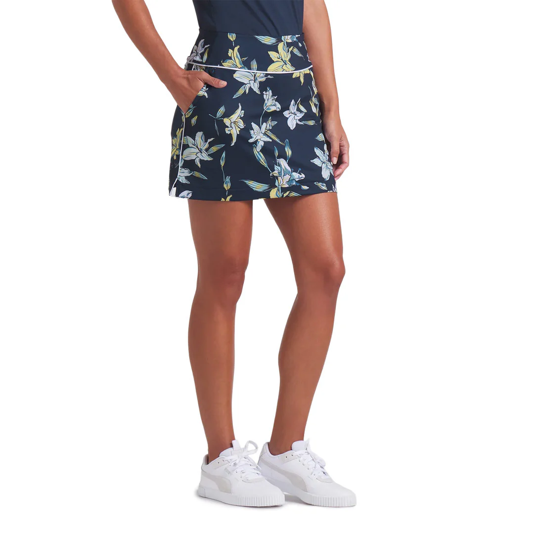 Puma - Women's Blake Knit Lily Floral Golf Skirt (629366 01) - Image 2
