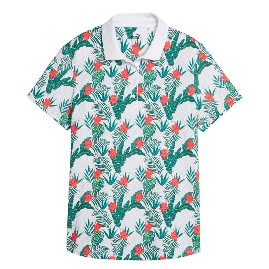 Puma - Women's MATTR Tropic Short Sleeve Golf Polo (623925 01)