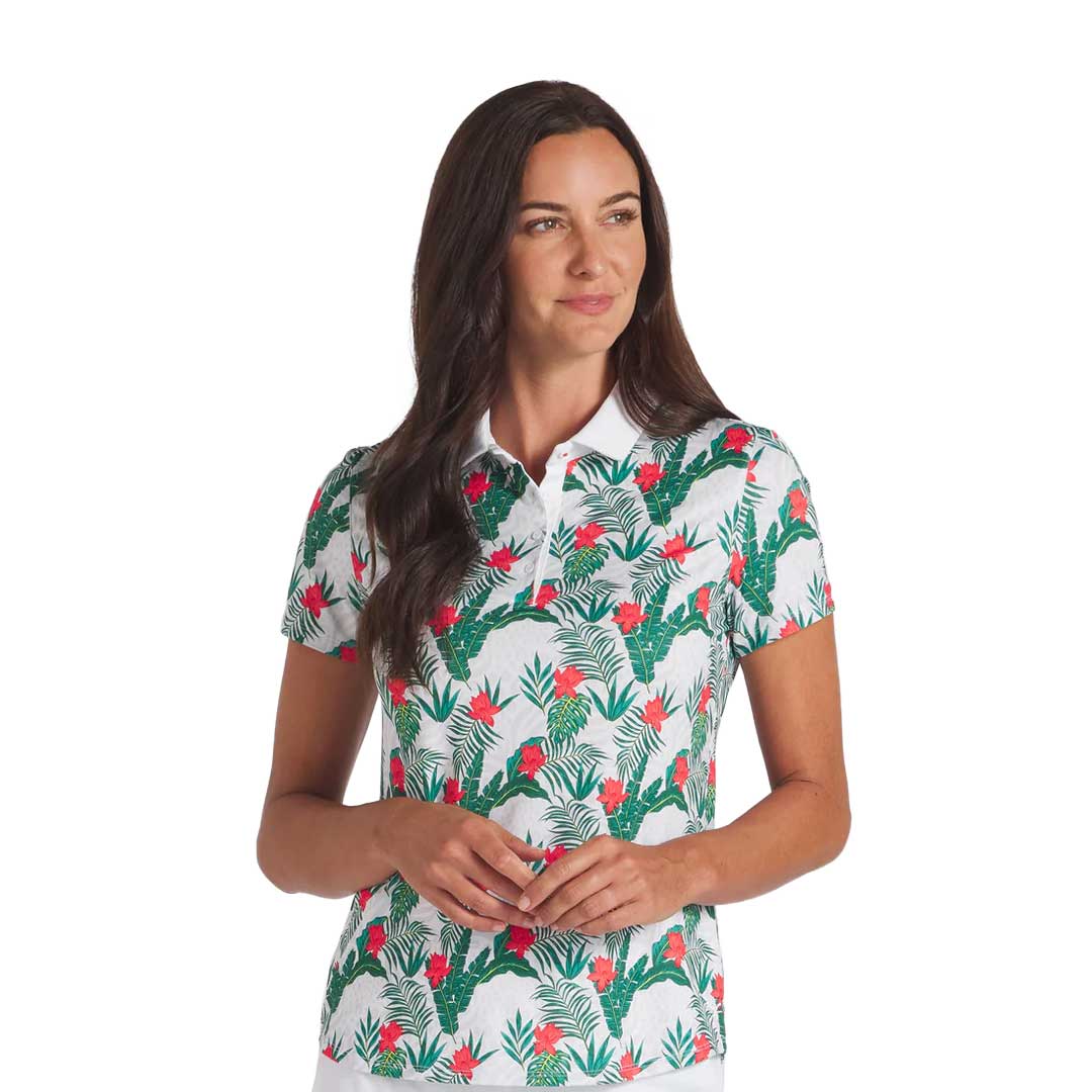 Puma - Women's MATTR Tropic Short Sleeve Golf Polo (623925 01) - Image 2