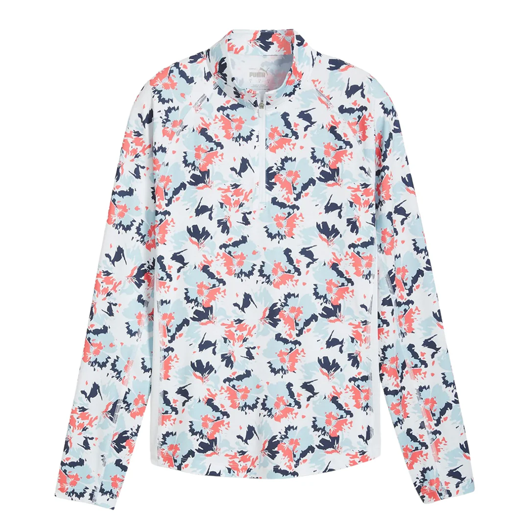Puma - Women's YouV Borrego Golf 1/4 Zip Sweatshirt (627665 01)