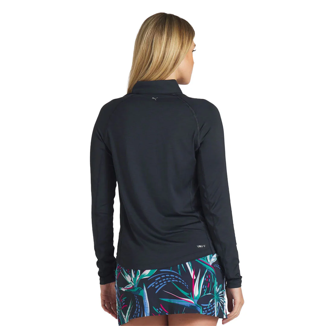 Puma - Women's YouV Solid Golf 1/4 Zip Pullover (625902 02) - Image 3