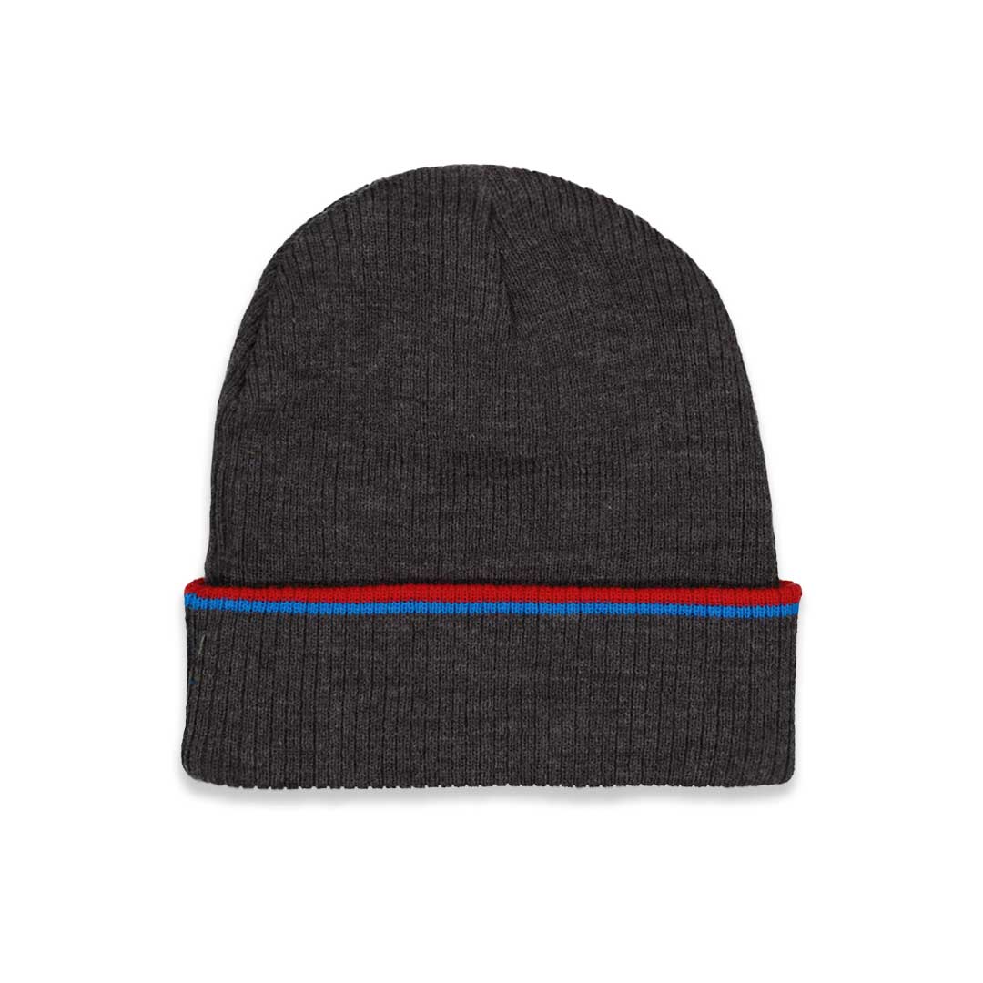 Russel Athletic- Men's Acrylic Cuff Stripe Beanie (RARU08HMHBLC1WN 05HTR) - Image 2