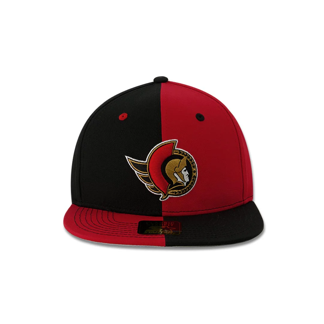Starter - Ottawa Senators Pin Wheel Snapback Hat (LH410982 OTS)