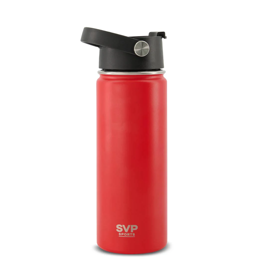SVP Sports - 18oz Insulated Thermal Bottle - Hot & Cold (18OZ-SVP-RED) - Image 2