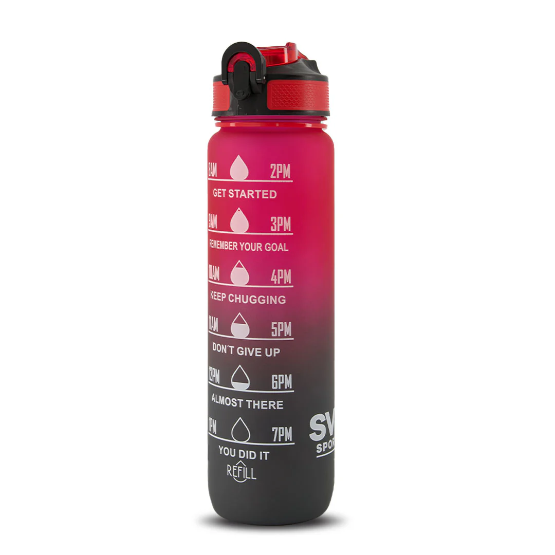 SVP Sports - 32oz Hydration Water Bottle (32OZ-REDGRY) - Image 2