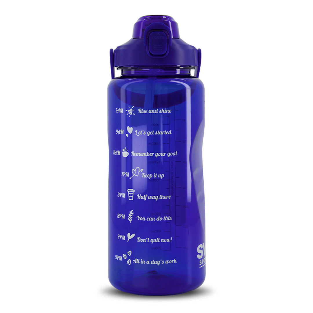 SVP Sports - 64oz Hydration Water Bottle (64OZ-BLUCLEAR) - Image 2