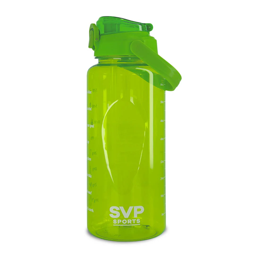 SVP Sports - 64oz Hydration Water Bottle (64OZ-GRNCLEAR)