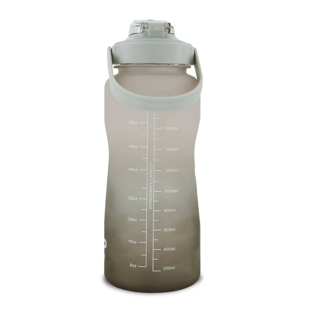 SVP Sports - 64oz Hydration Water Bottle (64OZ-GRYBLK) - Image 3