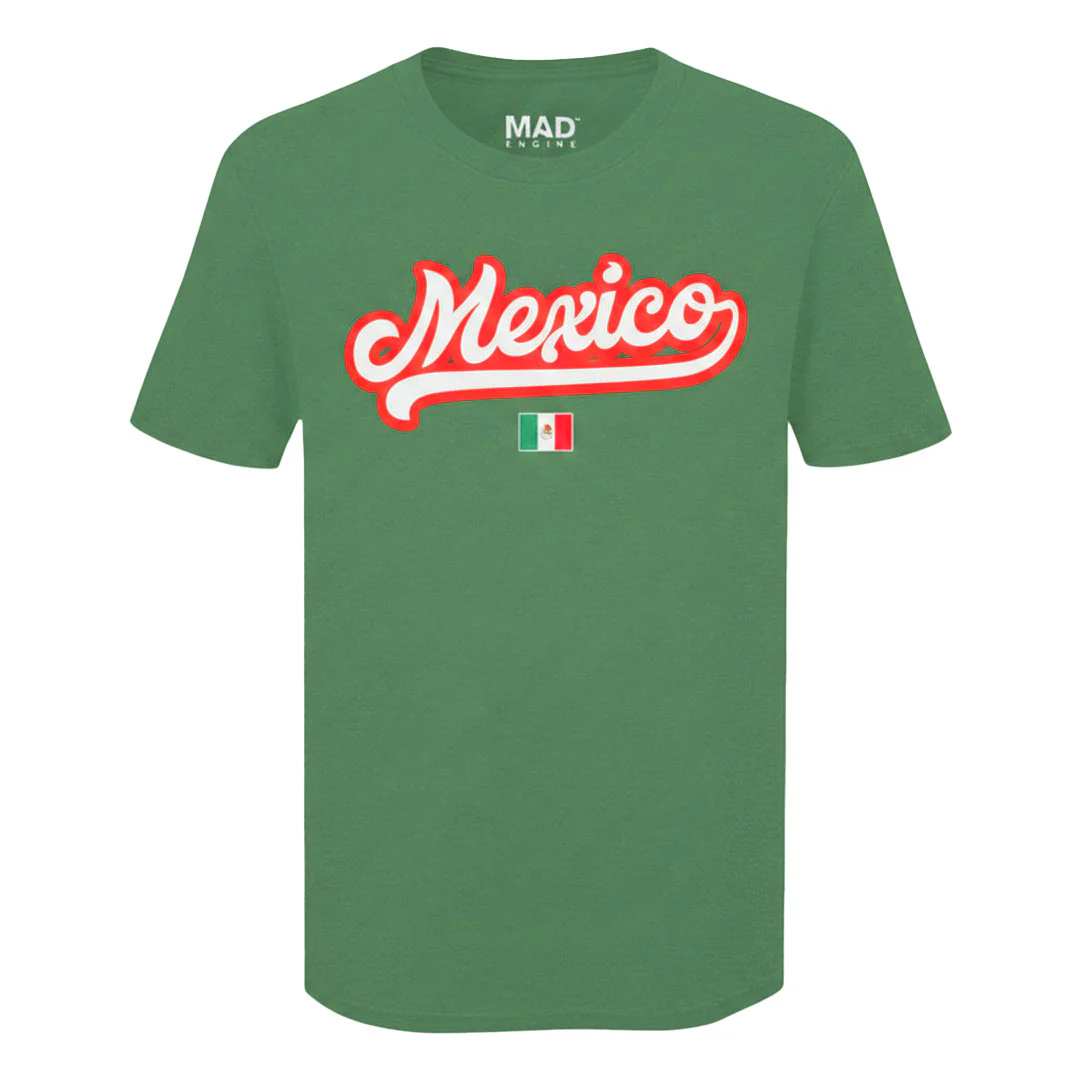 SVP Sports - Men's Mexico Flag T-Shirt (MEXXPTFMSC3A1PB 30GRN)
