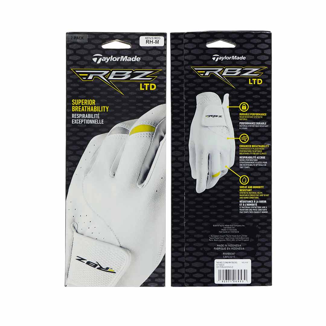 TaylorMade - Men's TM19 2 Pack Right Hand Golf Gloves - Medium (N7709120) - Image 4