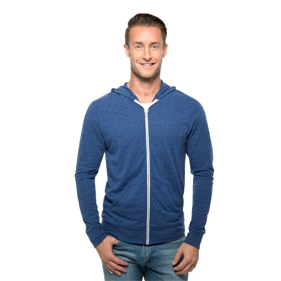 Threadfast - Unisex Lightweight Premium Full Zip Hoodie (302Z RBL20) - Image 2