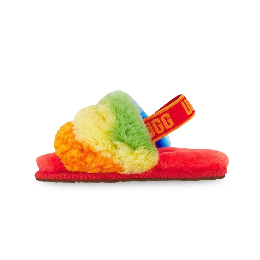 UGG® - Kids' (Infant) Fluff Yeah Cali Collage Slippers (1119841I-RSTR) - Image 2