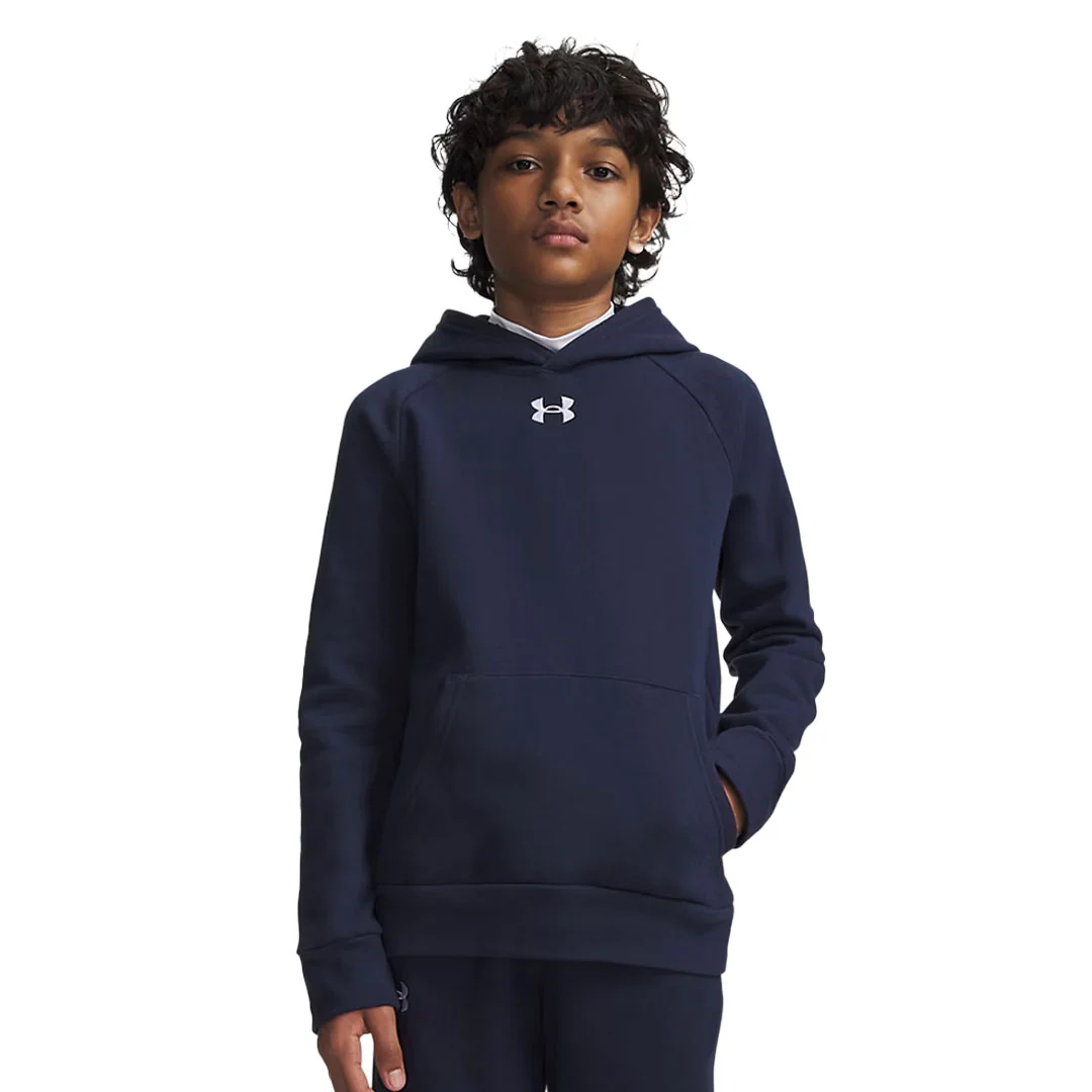 Under Armour - Kids' (Junior) Rival Fleece Hoodie (1379792 410) - Image 2