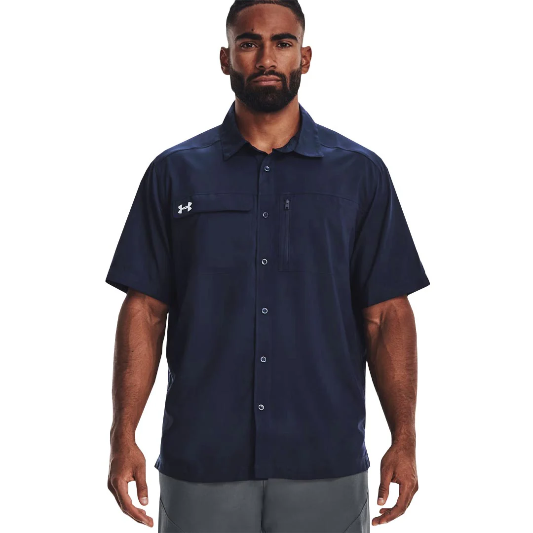 Under Armour - Men's Motivate Coach Woven Shirt (1351360 410) - Image 2