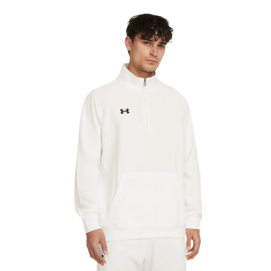 Under Armour - Men's Rival Fleece 1/4 Zip Pullover Sweater (1386016 100) - Image 2