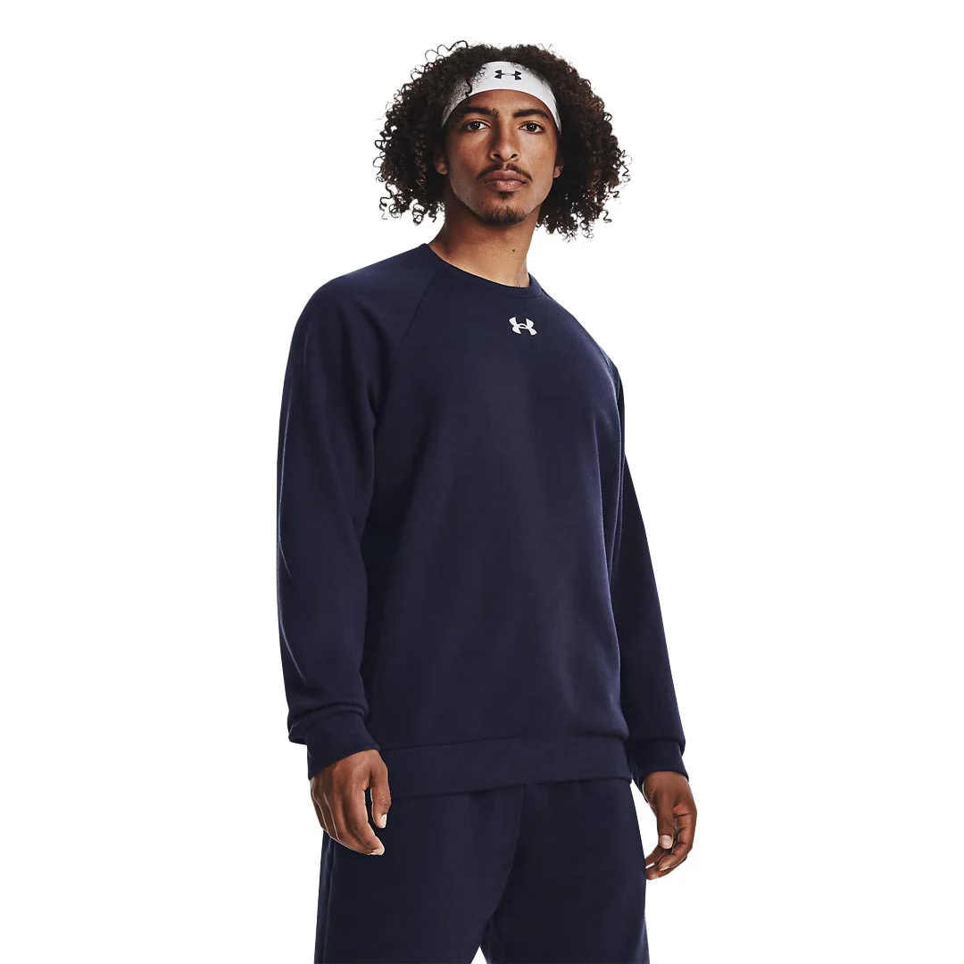 Under Armour - Men's Rival Fleece Crewneck Sweatshirt (1379755 410) - Image 2