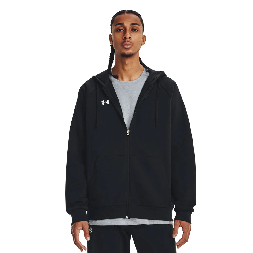 Under Armour - Men's Rival Fleece Full Zip Hoodie (1379767 001) - Image 2