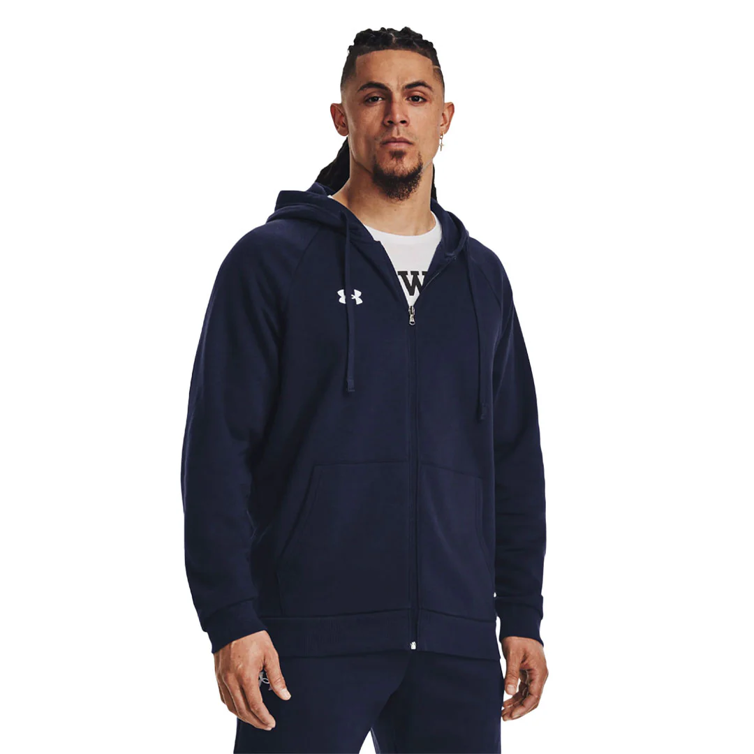 Under Armour - Men's Rival Fleece Full Zip Hoodie (1379767 410) - Image 2