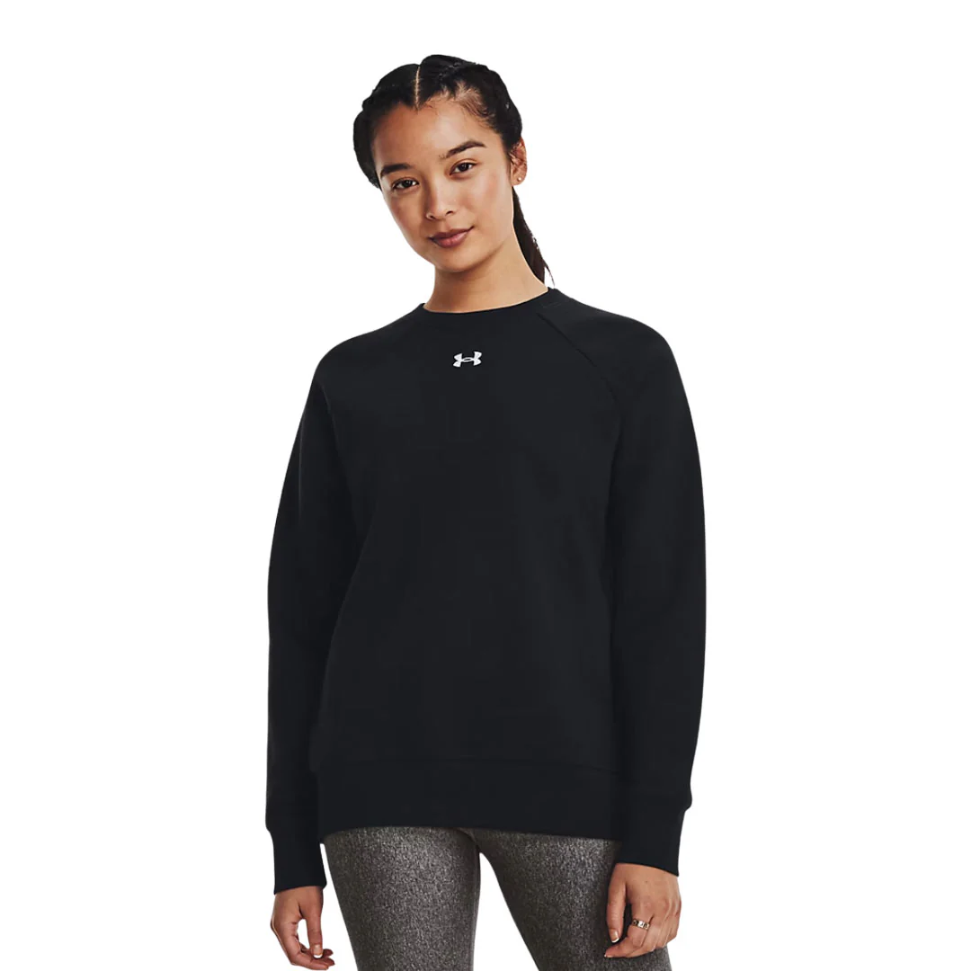 Under Armour - Women's Rival Fleece Crewneck Sweatshirt (1379508 001) - Image 2