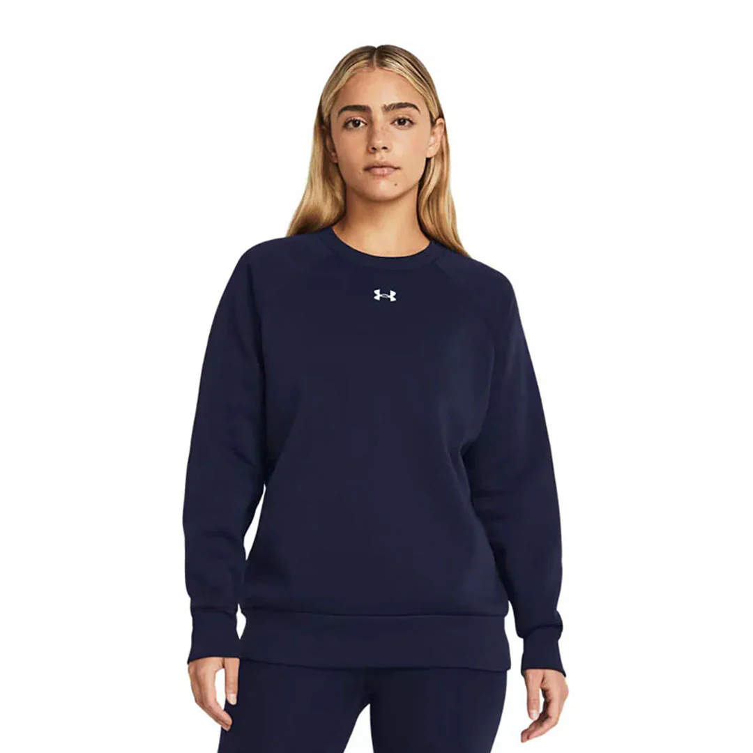 Under Armour - Women's Rival Fleece Crewneck Sweatshirt (1379508 410) - Image 2