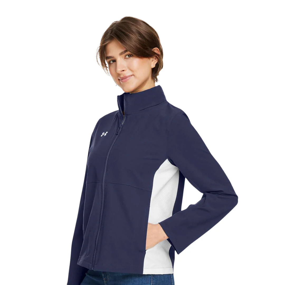 Under Armour - Women's Rival Stretch Jacket (1389661 410) - Image 3