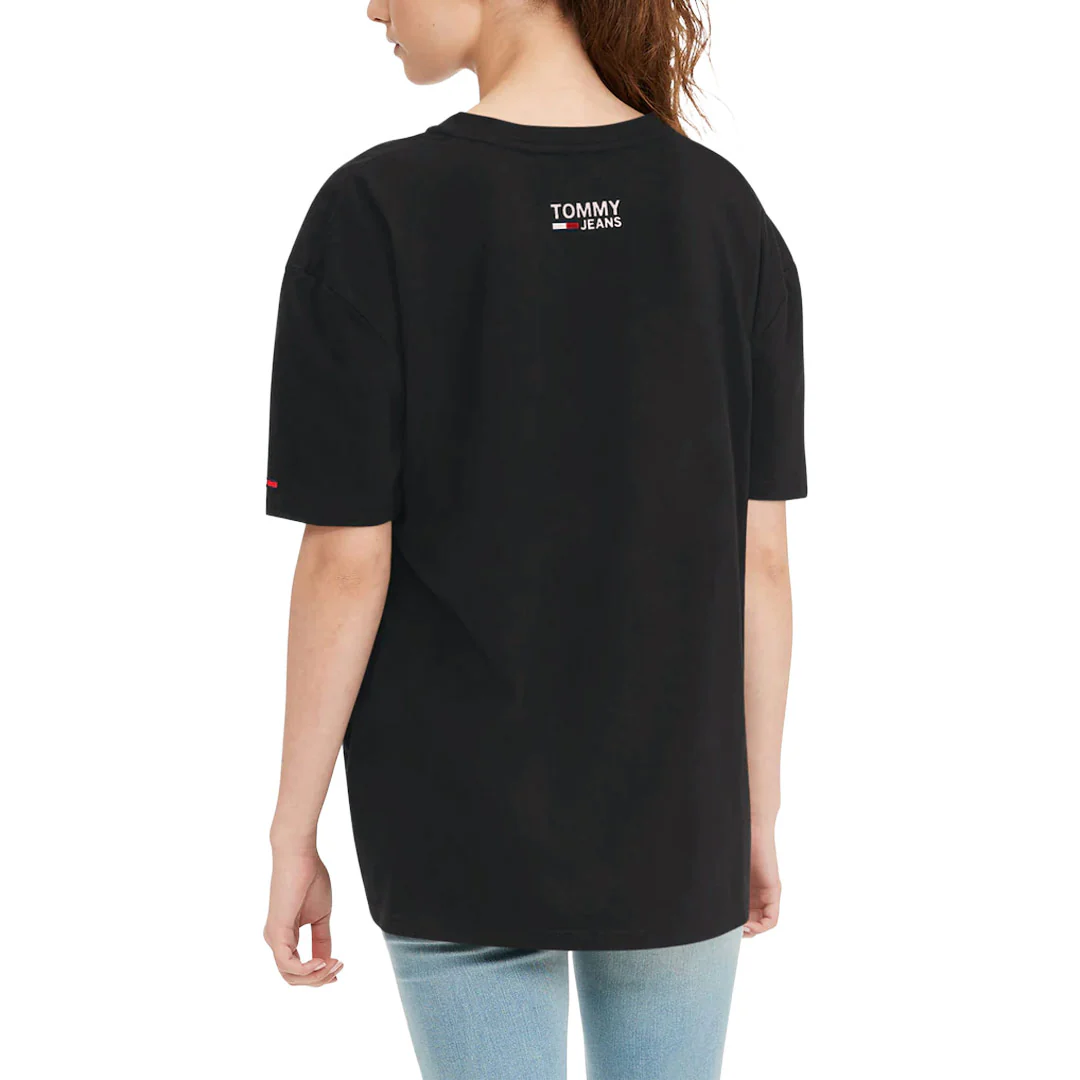 Tommy Jeans - Women's Brooklyn Nets Oversize V-Neck T-Shirt (6G23B377 BROOKLYN) - Image 3